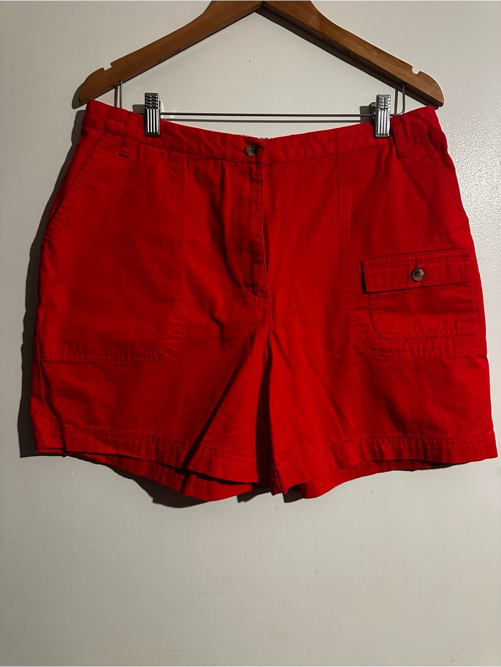 Duck Head Bright Red Women’s Cargo Shorts